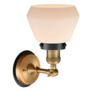 Innovations Lighting Fulton 1 Light Mixed Metals Sconce Part Of The Franklin Restoration Collection 203BB-BPBK-HRBK-G171