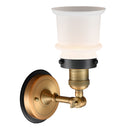 Innovations Lighting Small Canton 1 Light Mixed Metals Sconce Part Of The Franklin Restoration Collection 203BB-BPBK-HRBK-G181S