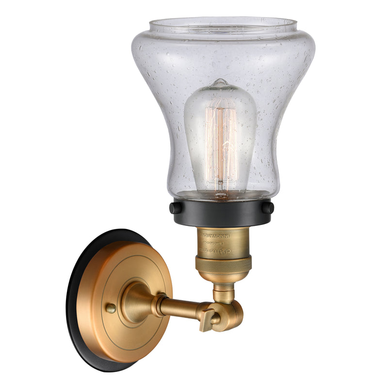 Innovations Lighting Bellmont 1 Light Mixed Metals Sconce Part Of The Franklin Restoration Collection 203BB-BPBK-HRBK-G194