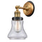 Bellmont Sconce shown in the Brushed Brass finish with a Seedy shade