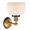 Innovations Lighting Large Bell 1 Light Mixed Metals Sconce Part Of The Franklin Restoration Collection 203BB-BPBK-HRBK-G71