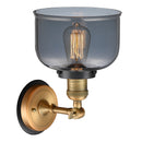 Innovations Lighting Large Bell 1 Light Mixed Metals Sconce Part Of The Franklin Restoration Collection 203BB-BPBK-HRBK-G73