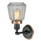 Innovations Lighting Chatham 1 Light Mixed Metals Sconce Part Of The Franklin Restoration Collection 203BK-BPAC-HRAC-G142