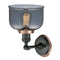 Innovations Lighting Large Bell 1 Light Mixed Metals Sconce Part Of The Franklin Restoration Collection 203BK-BPAC-HRAC-G73