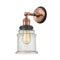 Canton Sconce shown in the Antique Copper finish with a Seedy shade