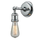 Bare Bulb Sconce shown in the Polished Chrome finish