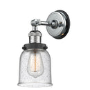 Bell Sconce shown in the Polished Chrome finish with a Seedy shade