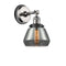 Fulton Sconce shown in the Polished Nickel finish with a Plated Smoke shade