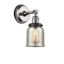 Bell Sconce shown in the Polished Nickel finish with a Silver Plated Mercury shade