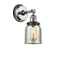 Bell Sconce shown in the Polished Nickel finish with a Silver Plated Mercury shade