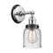 Bell Sconce shown in the Polished Chrome finish with a Seedy shade