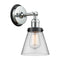 Cone Sconce shown in the Polished Chrome finish with a Clear shade