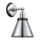 Appalachian Sconce shown in the Polished Chrome finish with a Polished Chrome shade