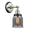 Bell Sconce shown in the Polished Nickel finish with a Plated Smoke shade