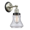 Bellmont Sconce shown in the Brushed Satin Nickel finish with a Seedy shade