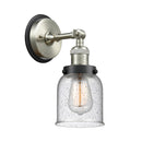 Bell Sconce shown in the Brushed Satin Nickel finish with a Seedy shade