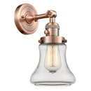 Bellmont Sconce shown in the Antique Copper finish with a Clear shade