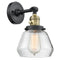 Fulton Sconce shown in the Black Antique Brass finish with a Clear shade