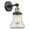 Bellmont Sconce shown in the Black Antique Brass finish with a Clear shade