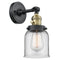 Bell Sconce shown in the Black Antique Brass finish with a Clear shade