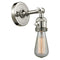 Bare Bulb Sconce shown in the Polished Nickel finish