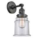 Canton Sconce shown in the Oil Rubbed Bronze finish with a Clear shade