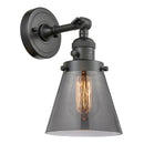 Cone Sconce shown in the Oil Rubbed Bronze finish with a Plated Smoke shade