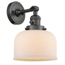 Bell Sconce shown in the Oil Rubbed Bronze finish with a Matte White shade