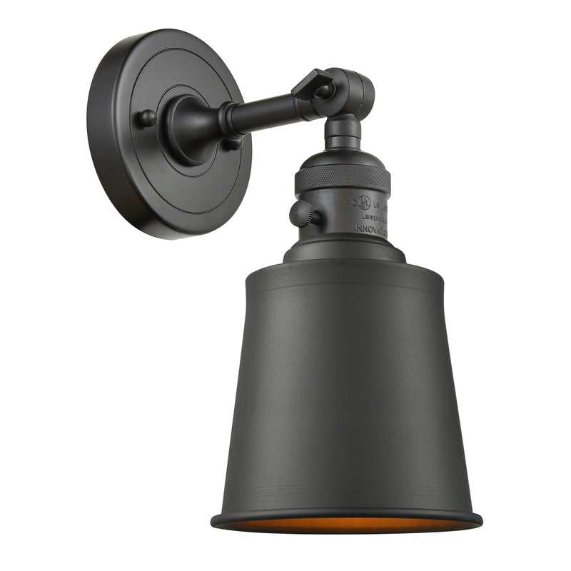 Addison Sconce shown in the Oil Rubbed Bronze finish with a Oil Rubbed Bronze shade