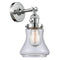 Bellmont Sconce shown in the Polished Chrome finish with a Clear shade