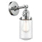 Dover Sconce shown in the Polished Chrome finish with a Seedy shade