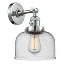 Bell Sconce shown in the Polished Chrome finish with a Seedy shade