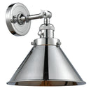 Briarcliff Sconce shown in the Polished Chrome finish with a Polished Chrome shade