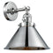 Briarcliff Sconce shown in the Polished Chrome finish with a Polished Chrome shade