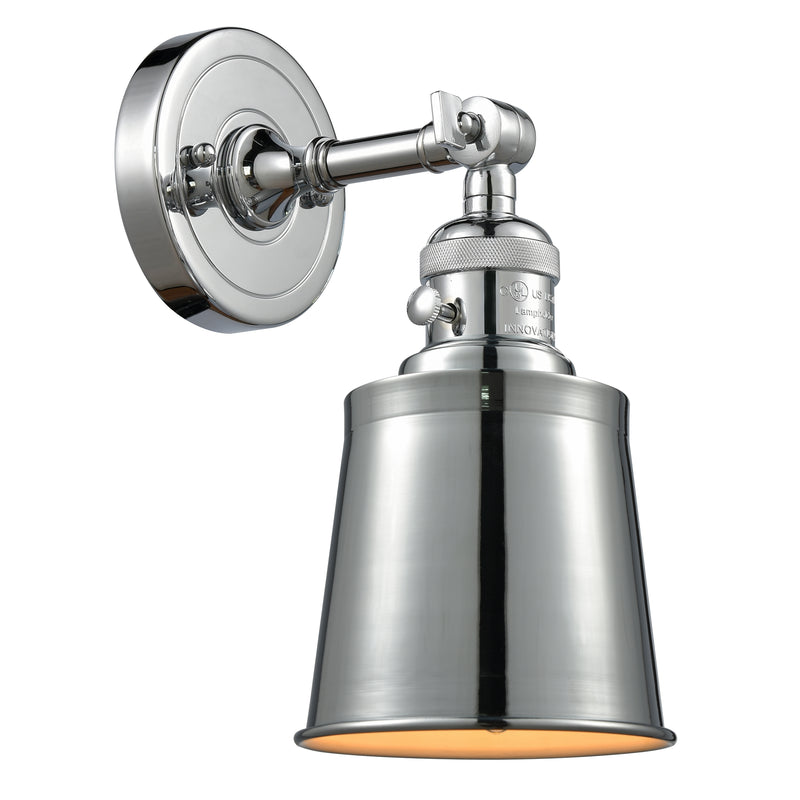 Addison Sconce shown in the Polished Chrome finish with a Polished Chrome shade