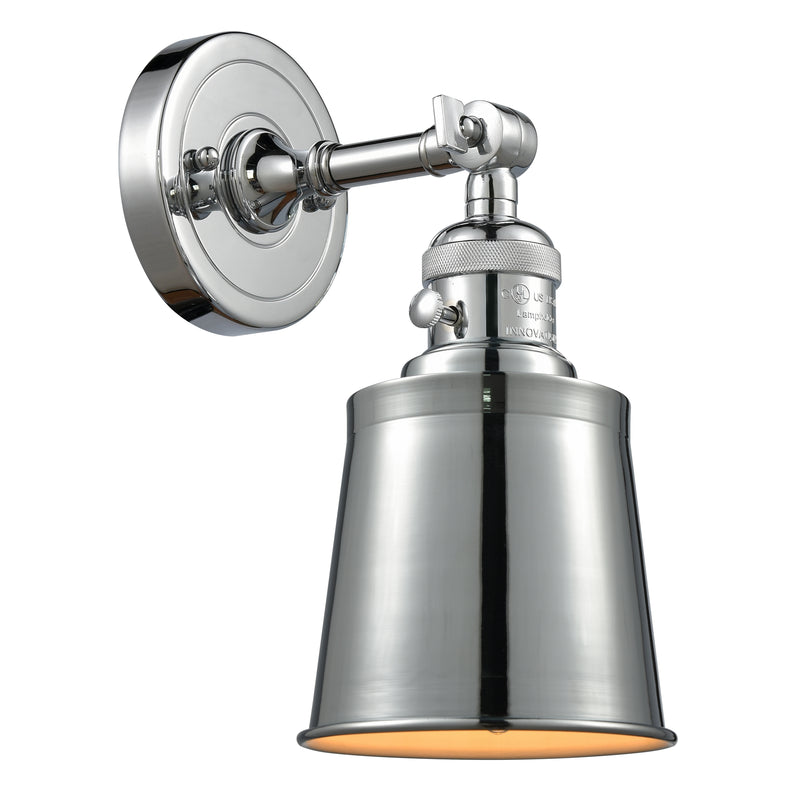 Addison Sconce shown in the Polished Chrome finish with a Polished Chrome shade