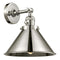 Briarcliff Sconce shown in the Polished Nickel finish with a Polished Nickel shade