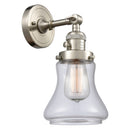 Bellmont Sconce shown in the Brushed Satin Nickel finish with a Clear shade