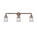 Canton Bath Vanity Light shown in the Antique Copper finish with a Seedy shade