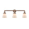 Cone Bath Vanity Light shown in the Antique Copper finish with a Matte White shade