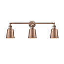 Addison Bath Vanity Light shown in the Antique Copper finish with a Antique Copper shade