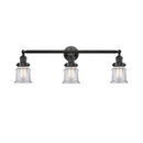 Canton Bath Vanity Light shown in the Oil Rubbed Bronze finish with a Clear shade