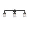 Canton Bath Vanity Light shown in the Oil Rubbed Bronze finish with a Seedy shade