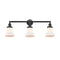 Bellmont Bath Vanity Light shown in the Oil Rubbed Bronze finish with a Matte White shade