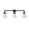 Bellmont Bath Vanity Light shown in the Oil Rubbed Bronze finish with a Seedy shade