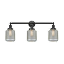 Stanton Bath Vanity Light shown in the Oil Rubbed Bronze finish with a Clear Wire Mesh shade