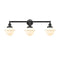 Oxford Bath Vanity Light shown in the Oil Rubbed Bronze finish with a Matte White shade