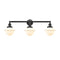 Oxford Bath Vanity Light shown in the Oil Rubbed Bronze finish with a Matte White shade