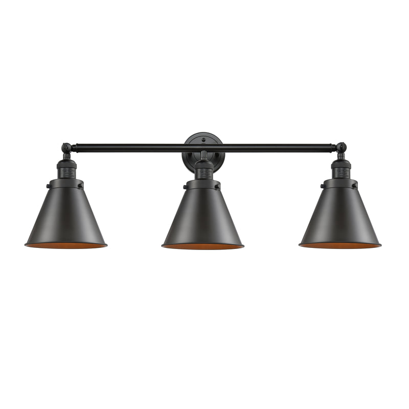 Appalachian Bath Vanity Light shown in the Oil Rubbed Bronze finish with a Oil Rubbed Bronze shade