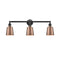 Addison Bath Vanity Light shown in the Oil Rubbed Bronze finish with a Antique Copper shade